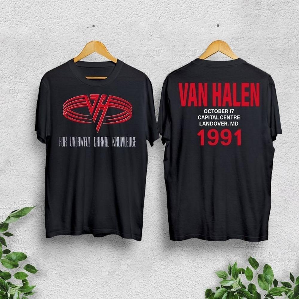 1991 Van For Unlawful Carnal Knowledge Tour Shirt 2 Sided